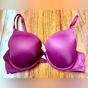 Victoria’s Secret PINK Wear Everywhere Padded Push Up Bra Maroon 34C
